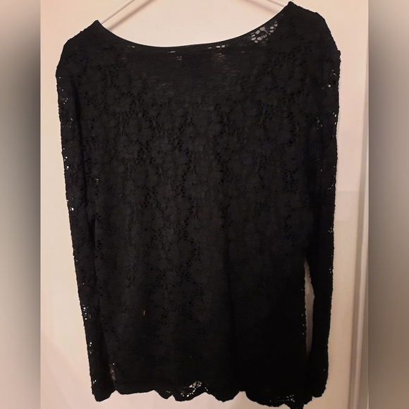 Jaclyn Smith Tops - Jaclyn Smith long sleeve net shirt